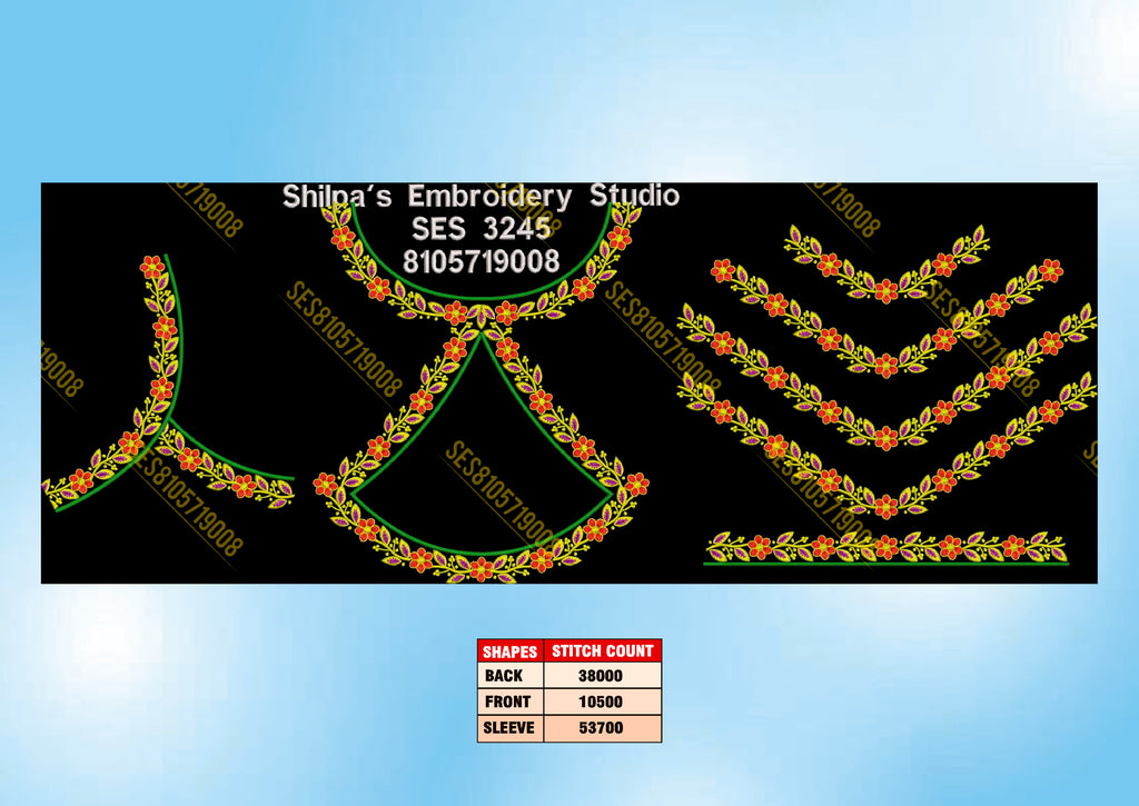 Embroidery Designs 3201-3300 Series