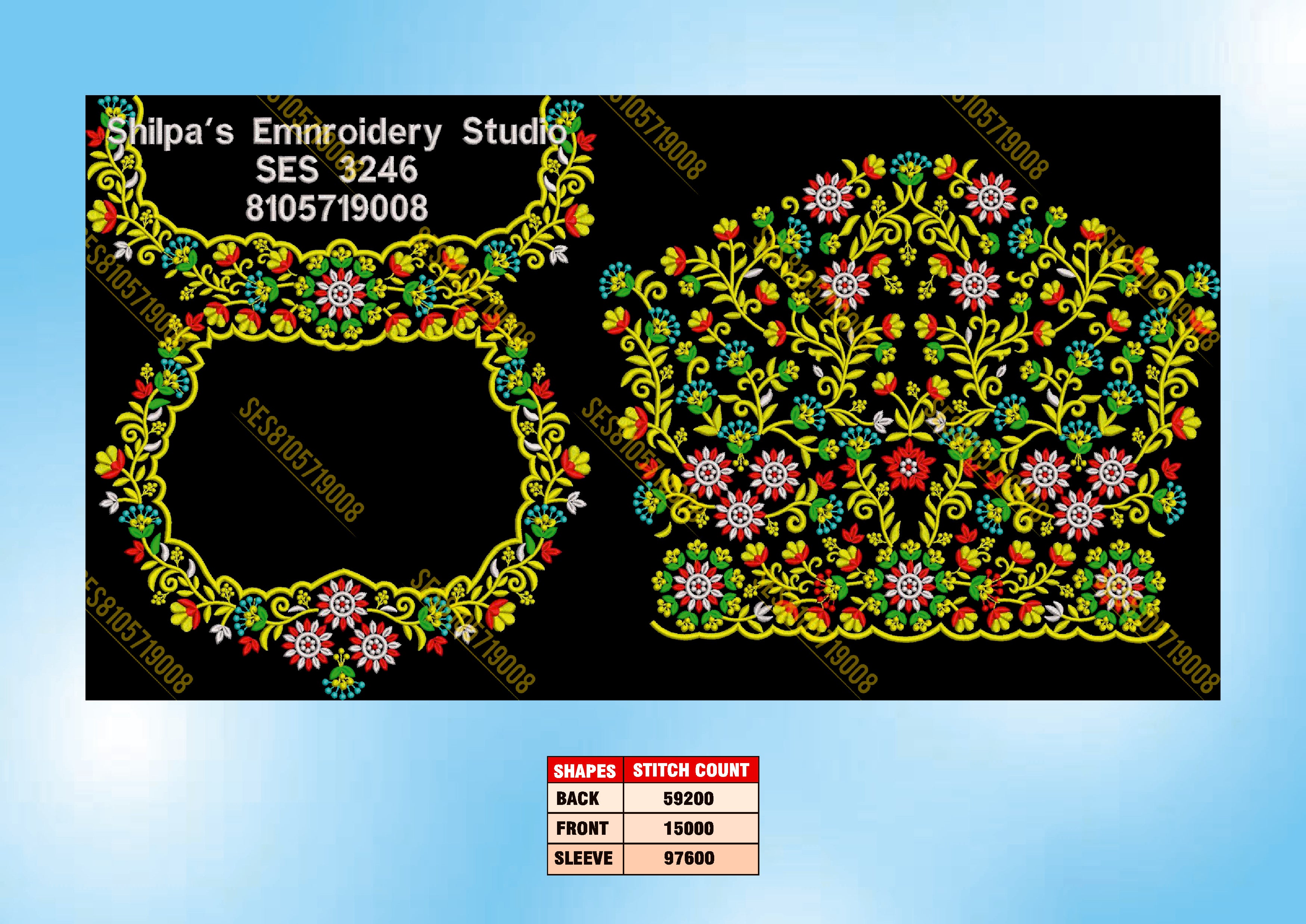 Embroidery Designs 3201-3300 Series