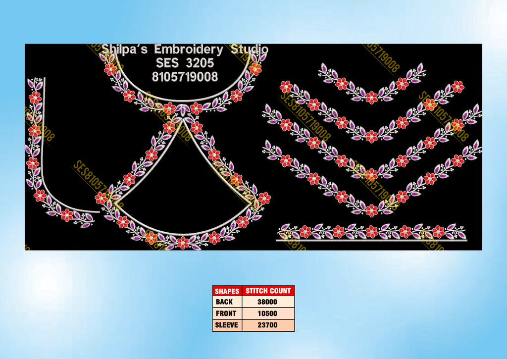 Embroidery Designs 3201-3300 Series