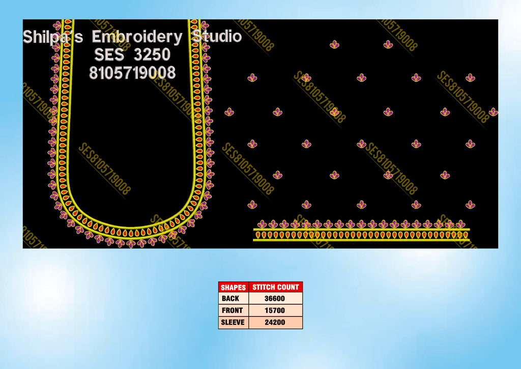 Embroidery Designs 3201-3300 Series