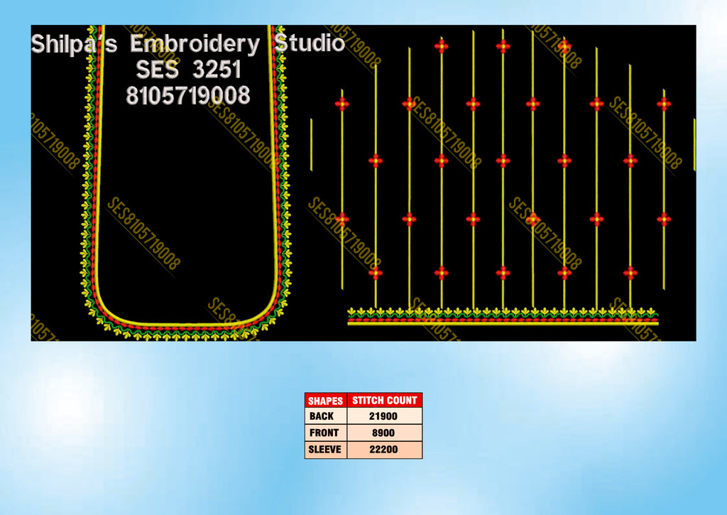 Embroidery Designs 3201-3300 Series