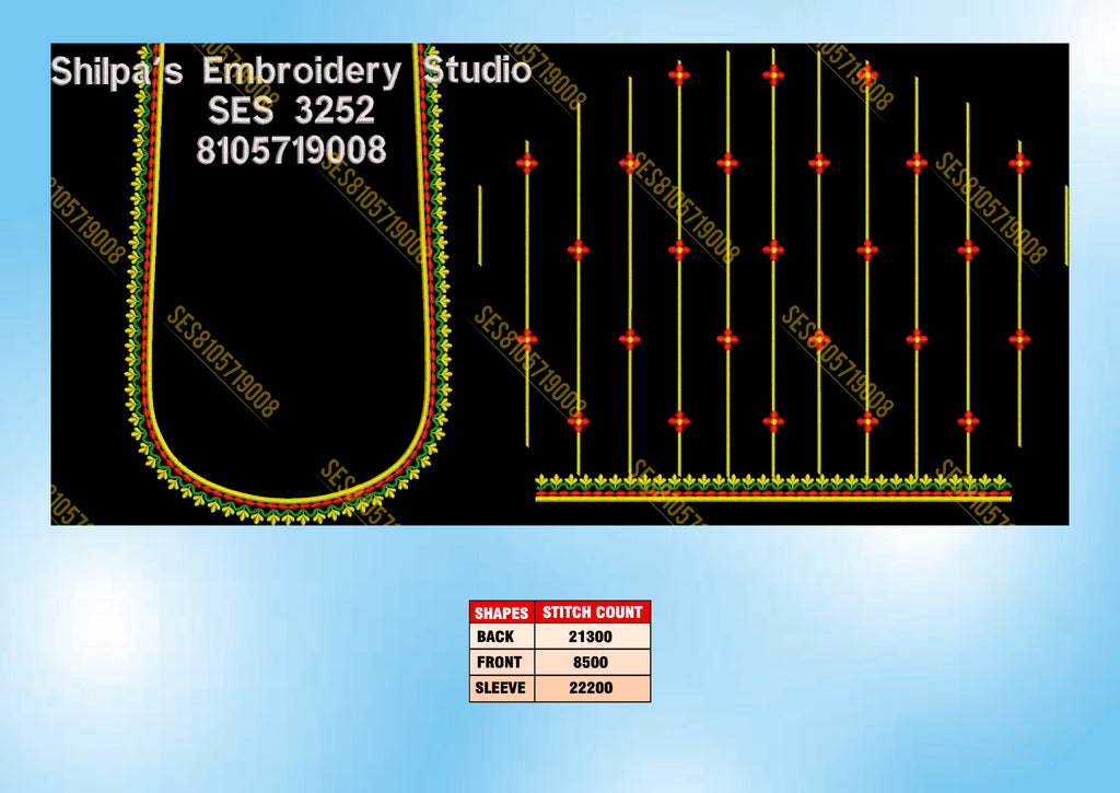 Embroidery Designs 3201-3300 Series