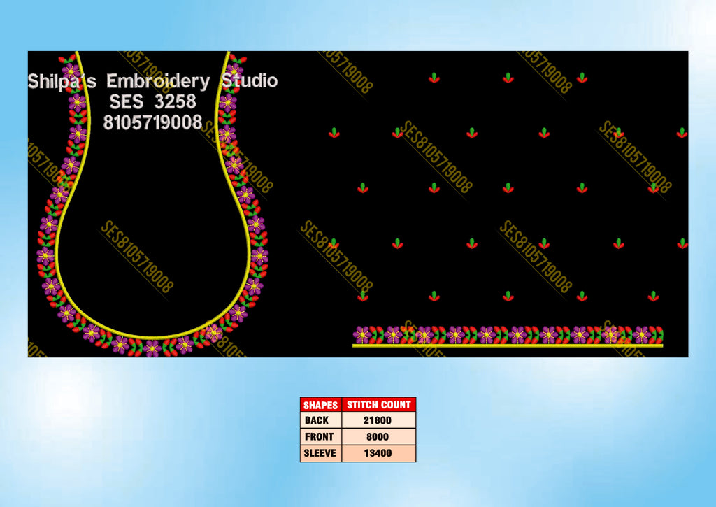 Embroidery Designs 3201-3300 Series