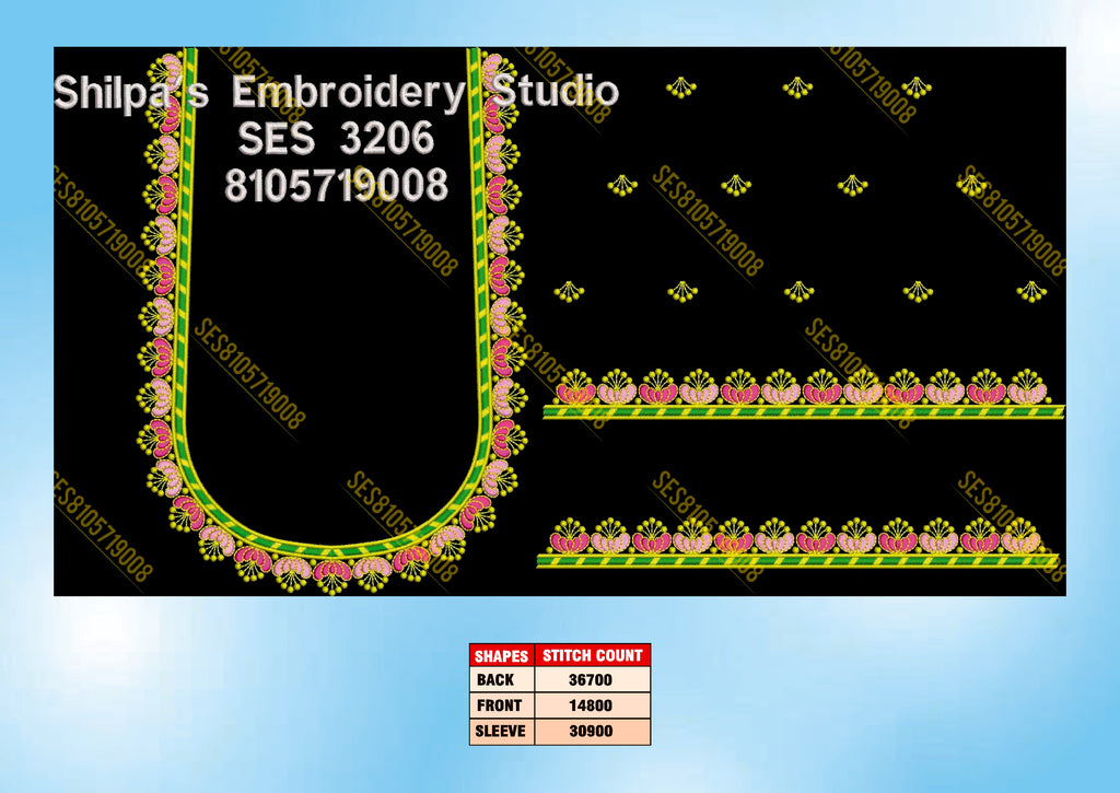 Embroidery Designs 3201-3300 Series