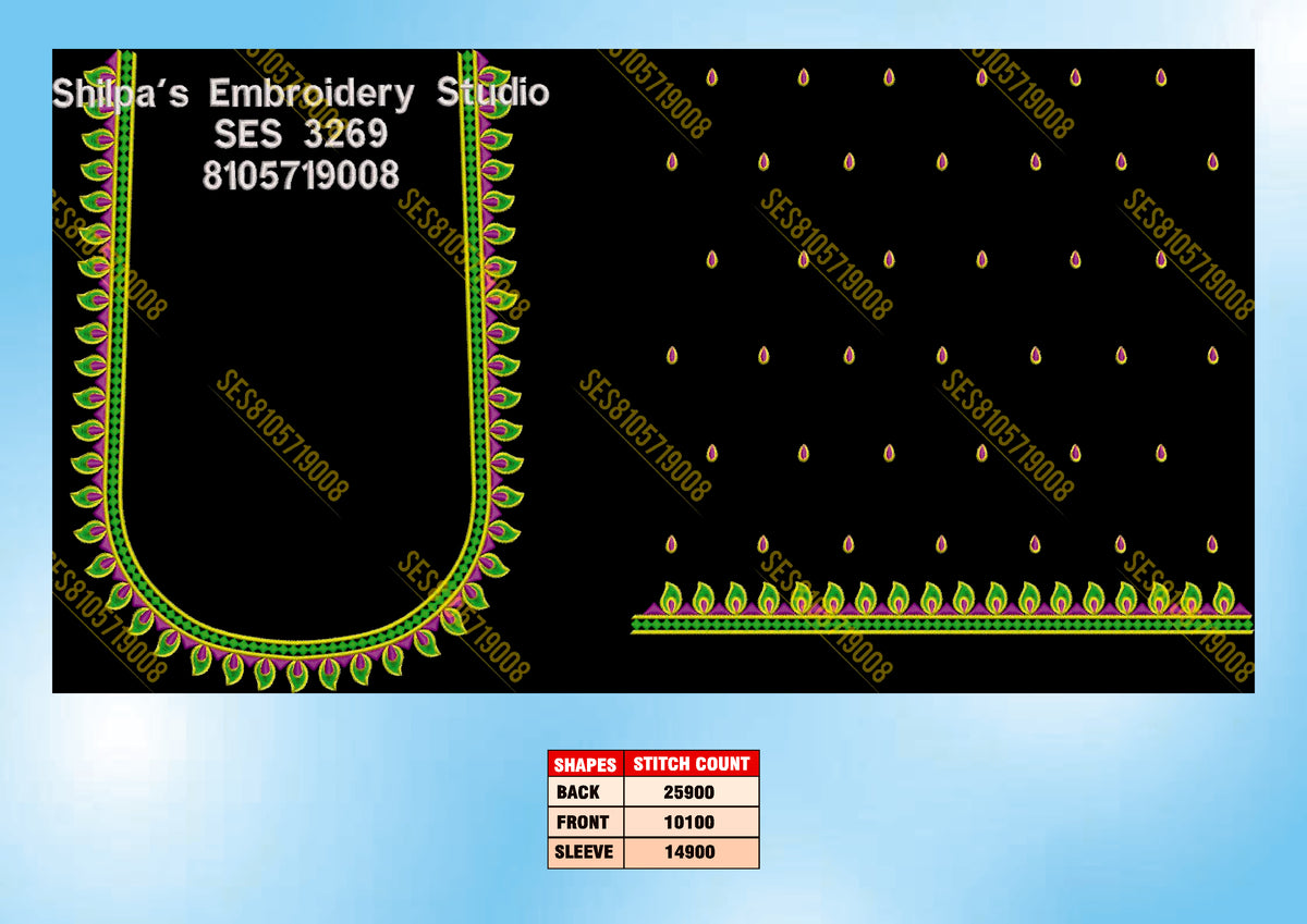 Embroidery Designs 3201-3300 Series