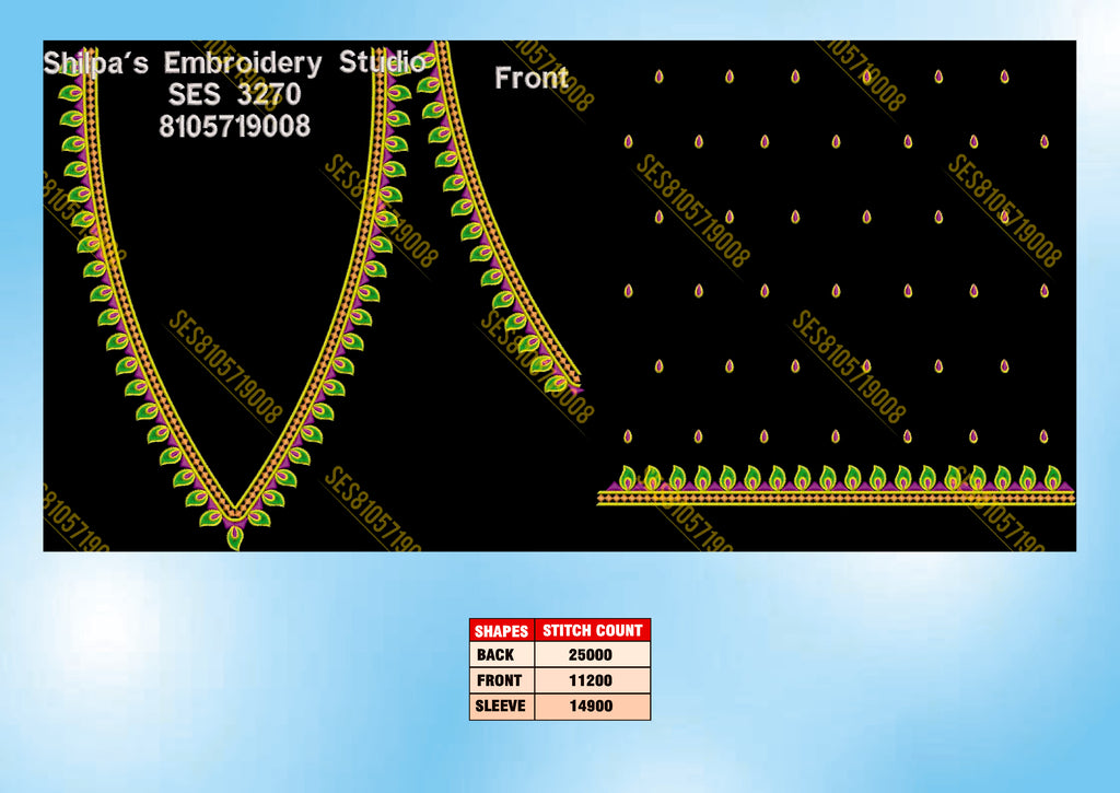 Embroidery Designs 3201-3300 Series