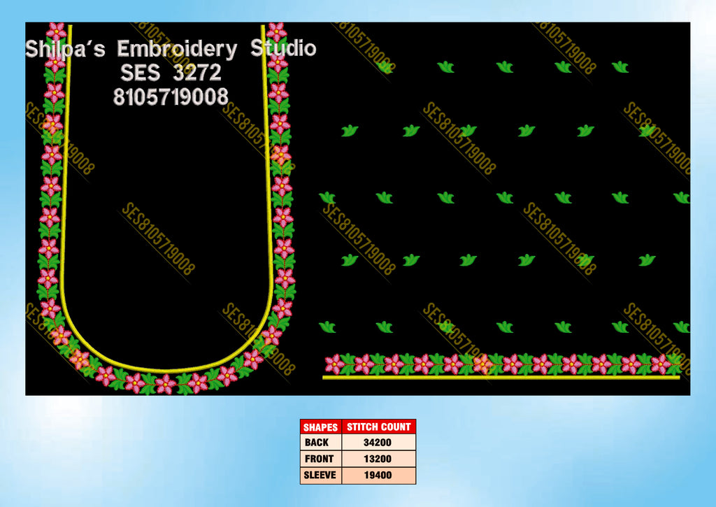 Embroidery Designs 3201-3300 Series