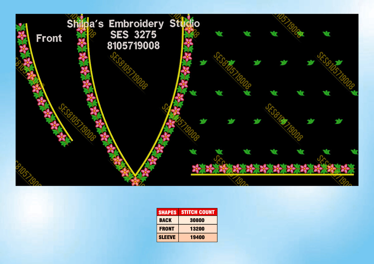 Embroidery Designs 3201-3300 Series