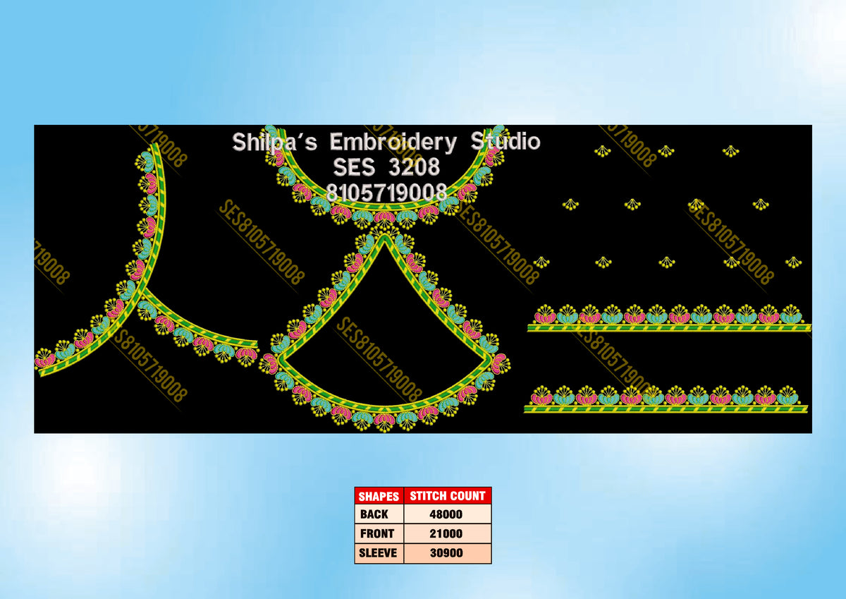 Embroidery Designs 3201-3300 Series