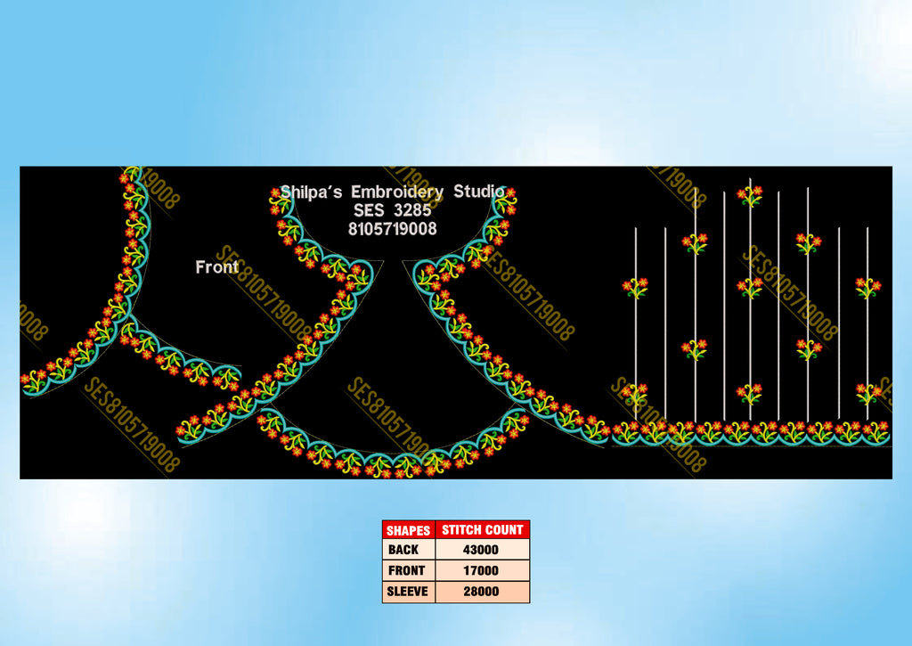 Embroidery Designs 3201-3300 Series