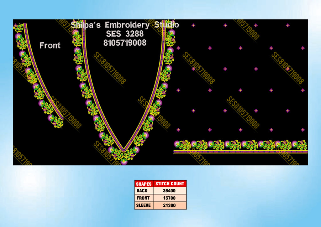 Embroidery Designs 3201-3300 Series