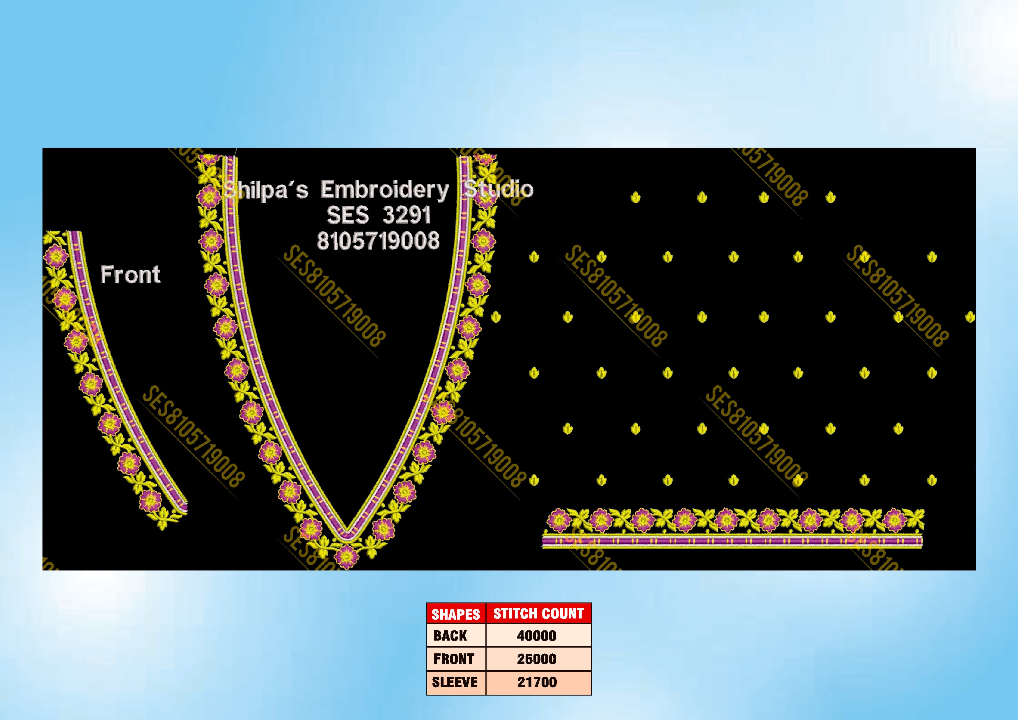 Embroidery Designs 3201-3300 Series