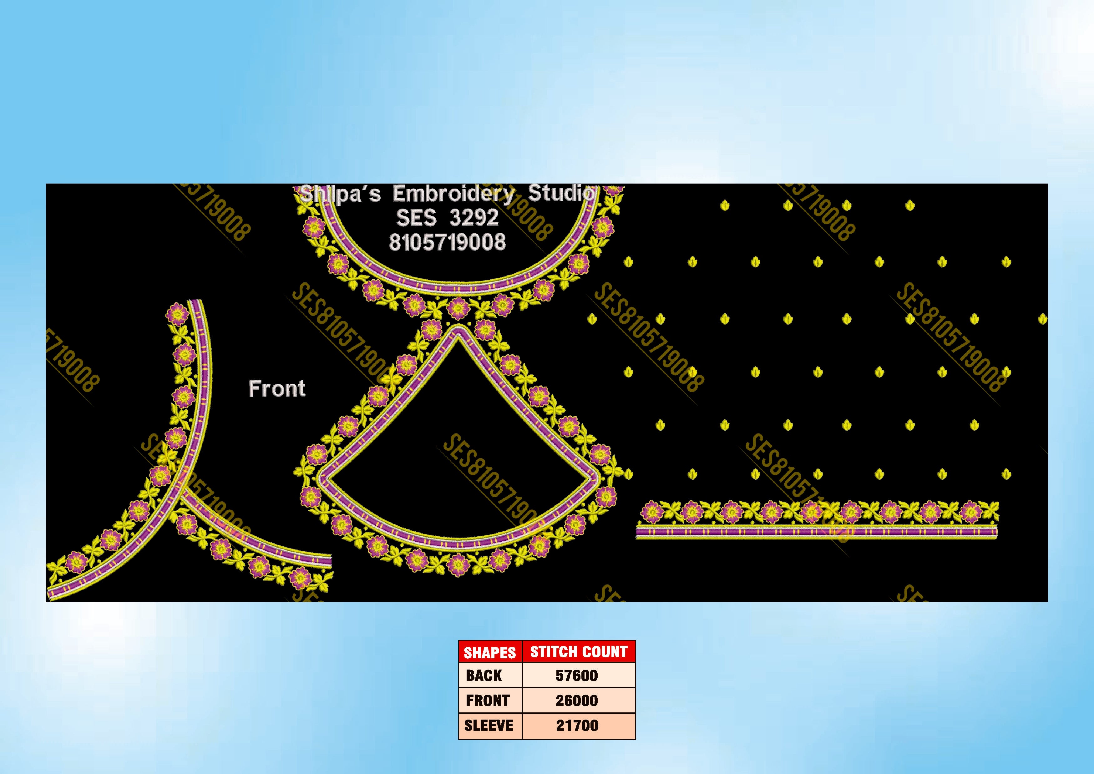 Embroidery Designs 3201-3300 Series