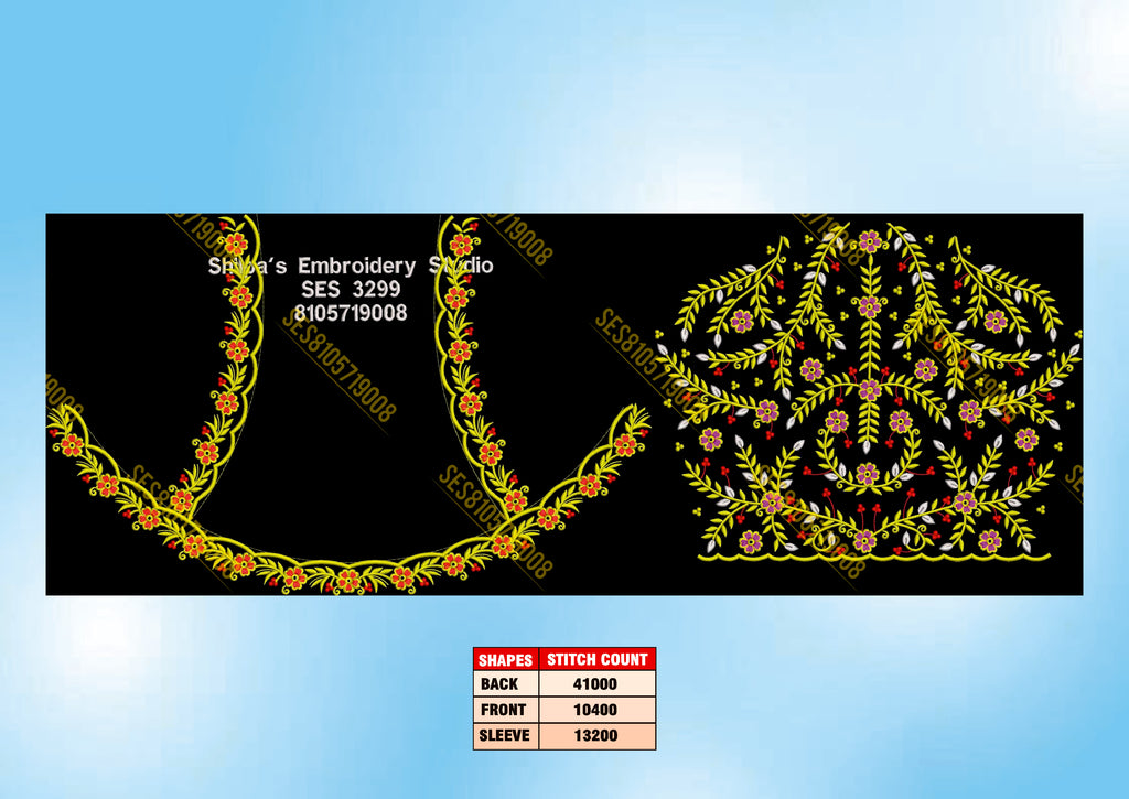 Embroidery Designs 3201-3300 Series