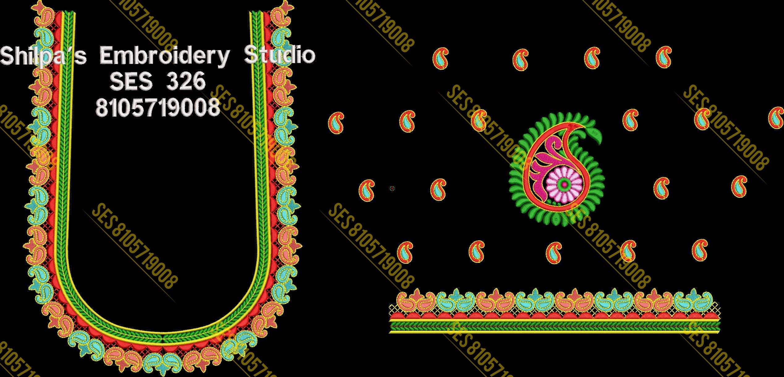 Embroidery Designs 301-400 Series