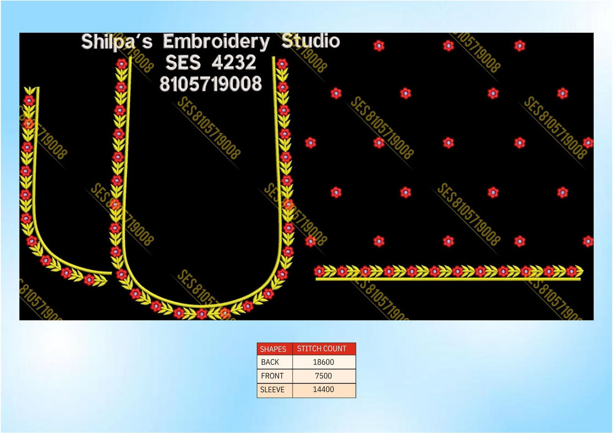 Embroidery Designs 4201-4300 Series