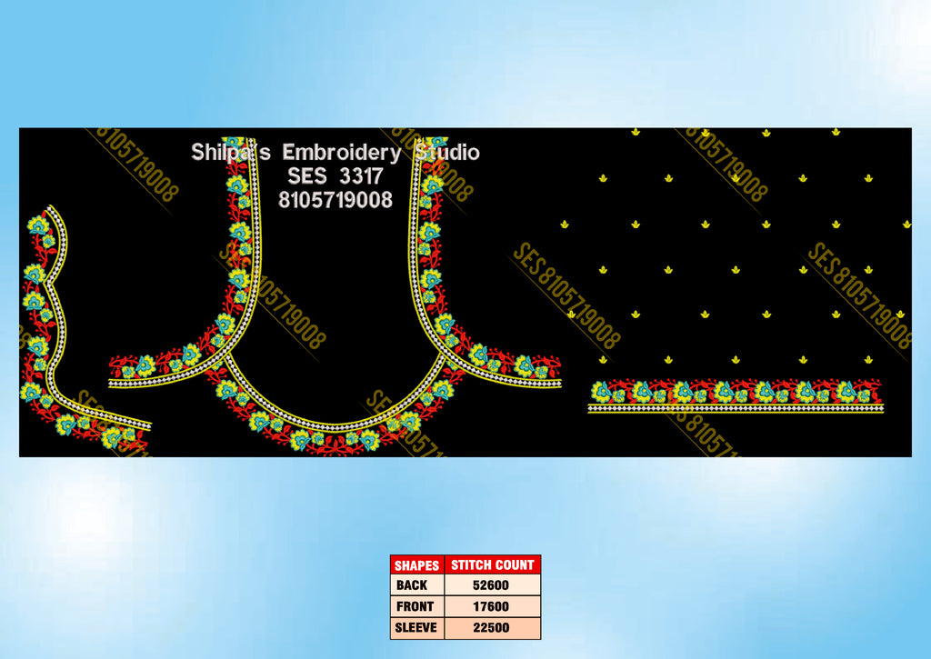 Embroidery Designs 3301-3400 Series