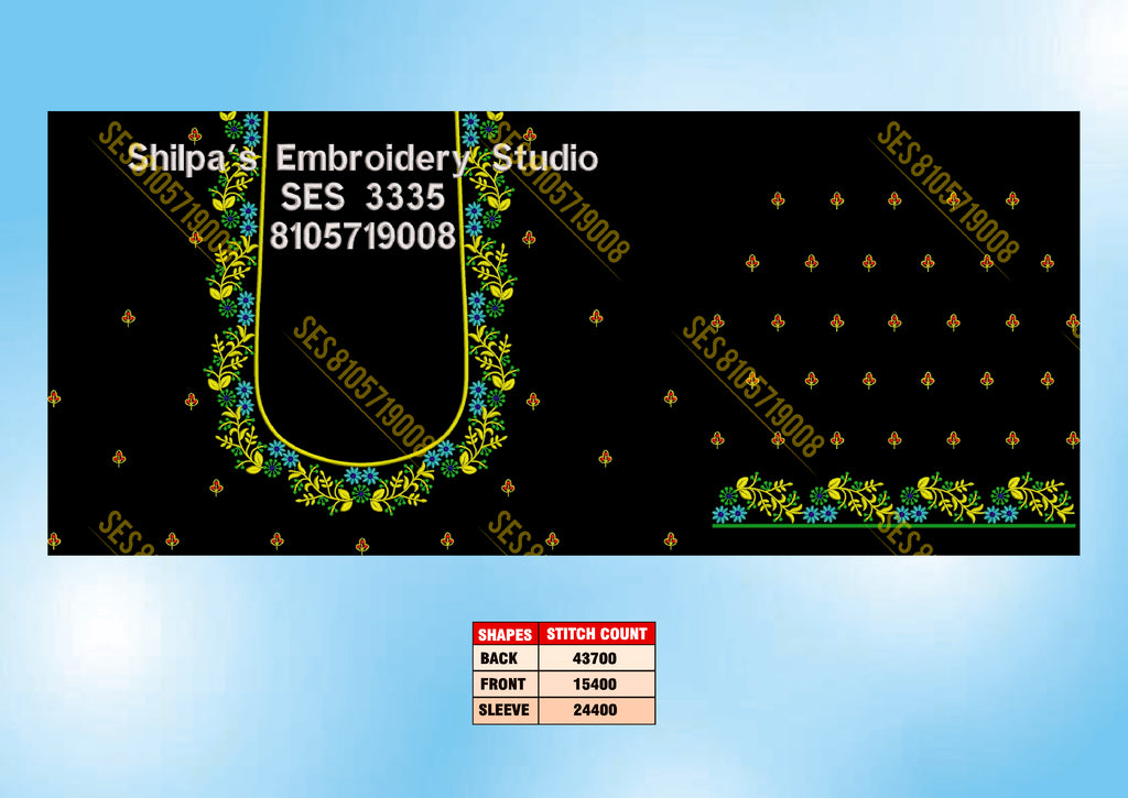 Embroidery Designs 3301-3400 Series