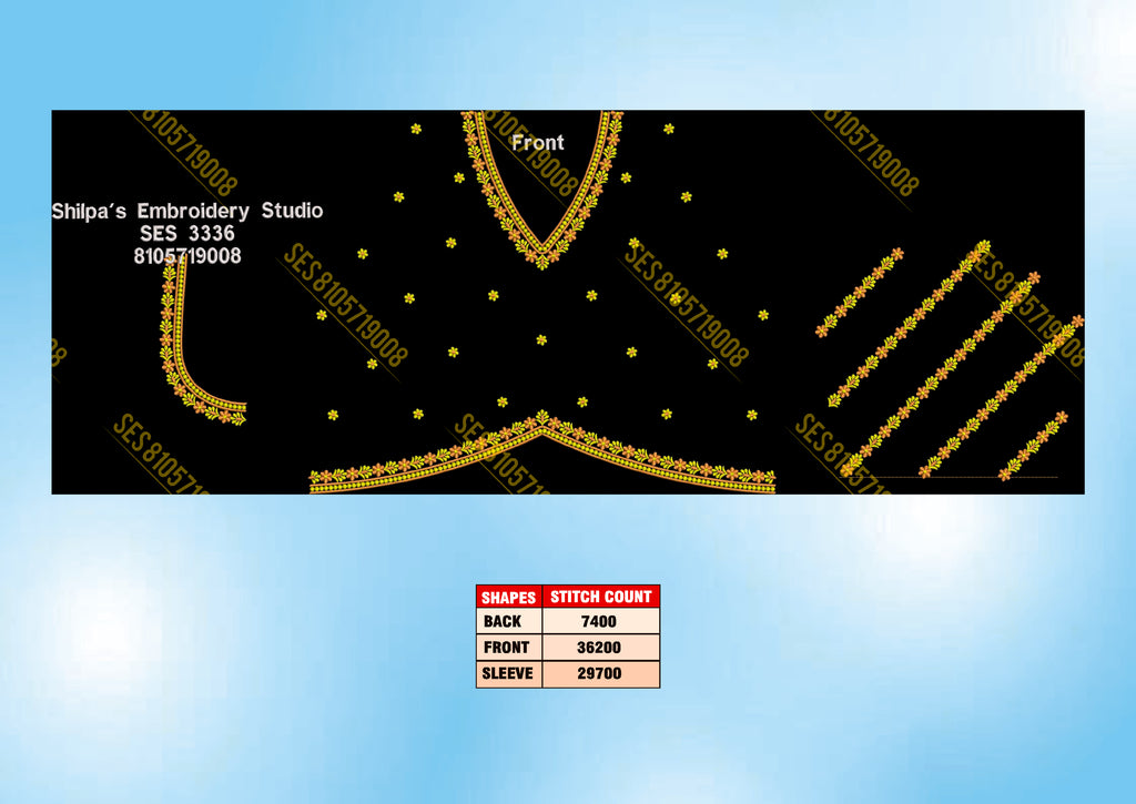 Embroidery Designs 3301-3400 Series
