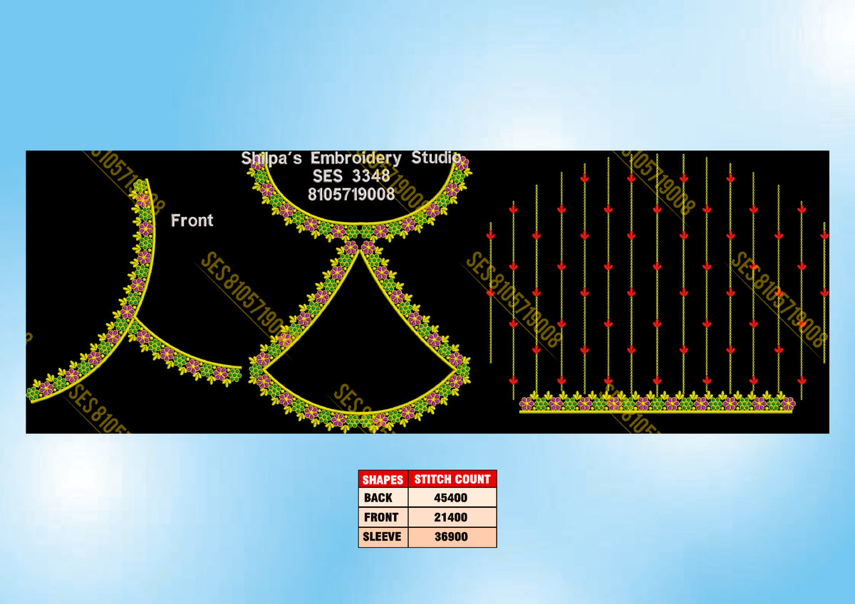 Embroidery Designs 3301-3400 Series