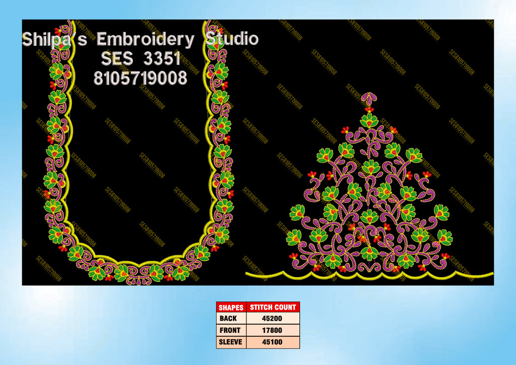 Embroidery Designs 3301-3400 Series