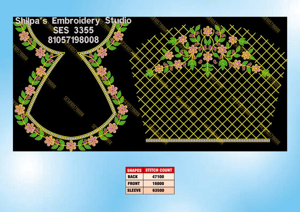 Embroidery Designs 3301-3400 Series