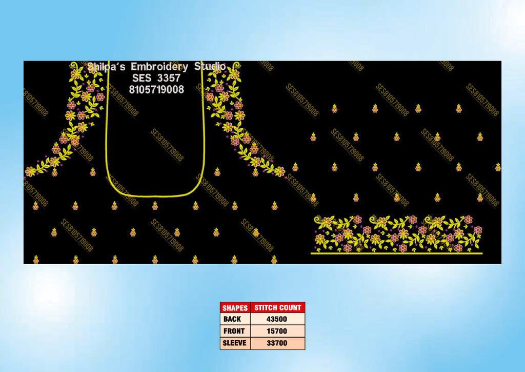 Embroidery Designs 3301-3400 Series