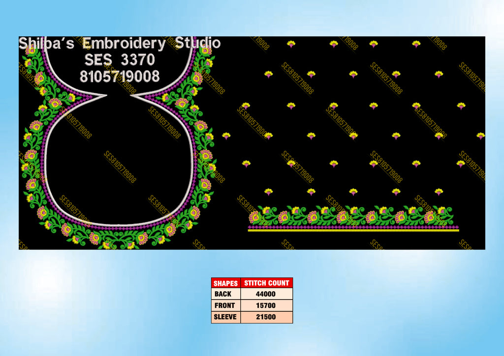 Embroidery Designs 3301-3400 Series