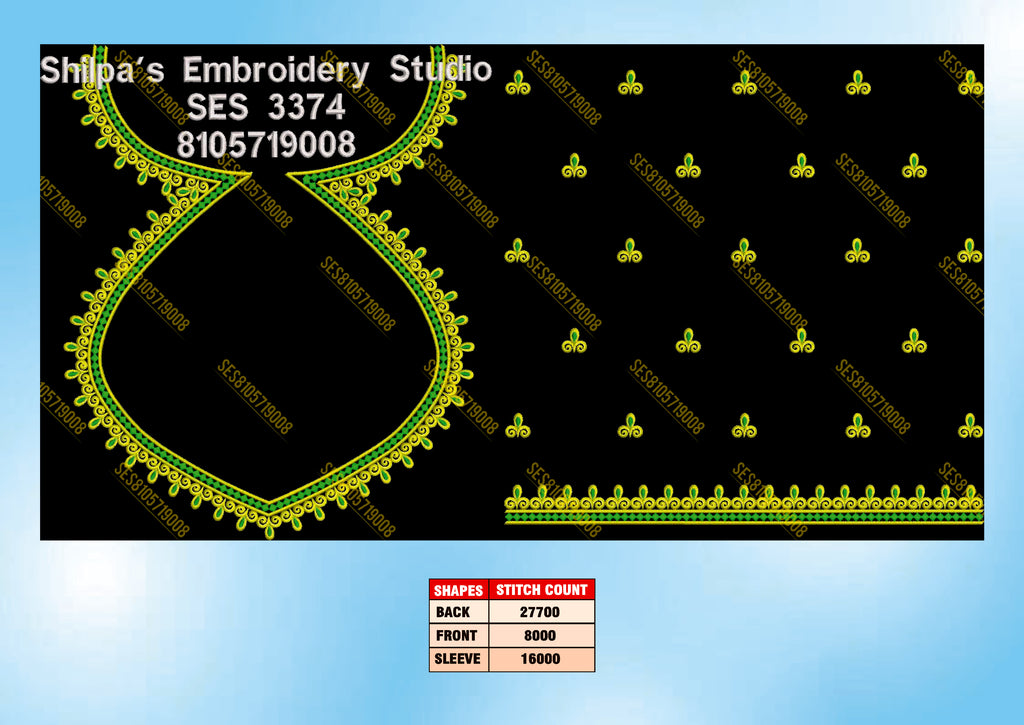 Embroidery Designs 3301-3400 Series