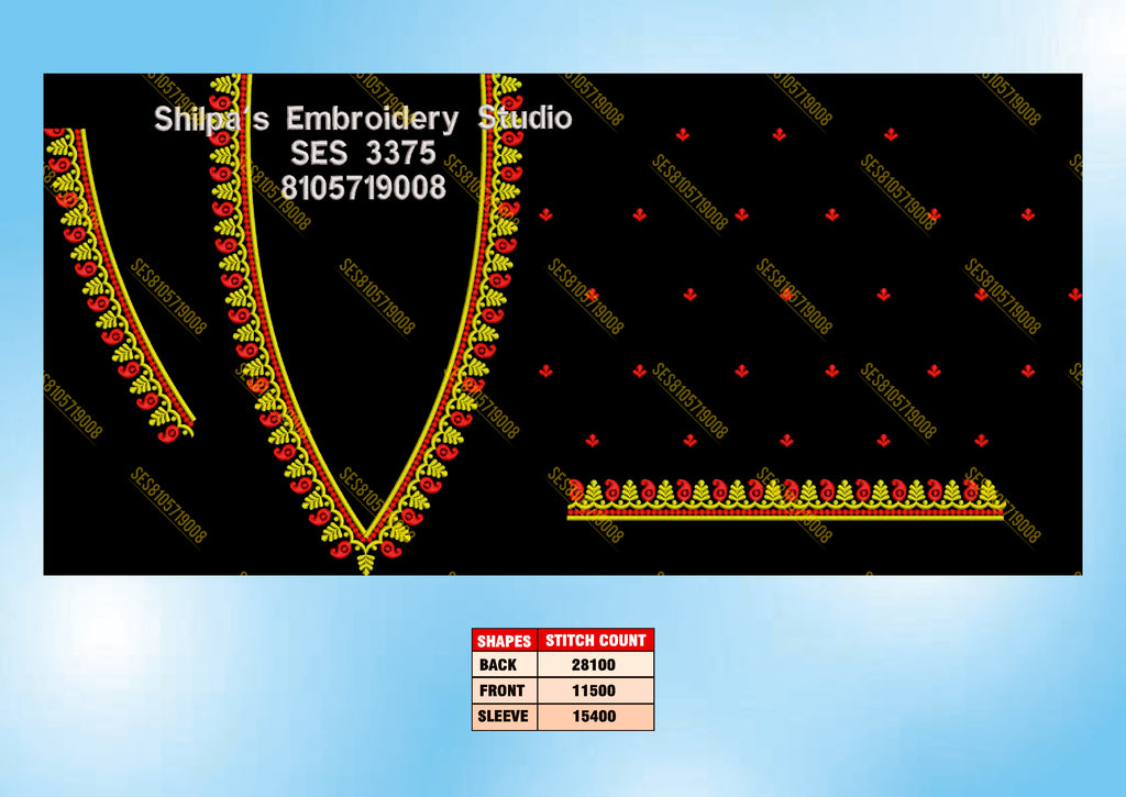 Embroidery Designs 3301-3400 Series