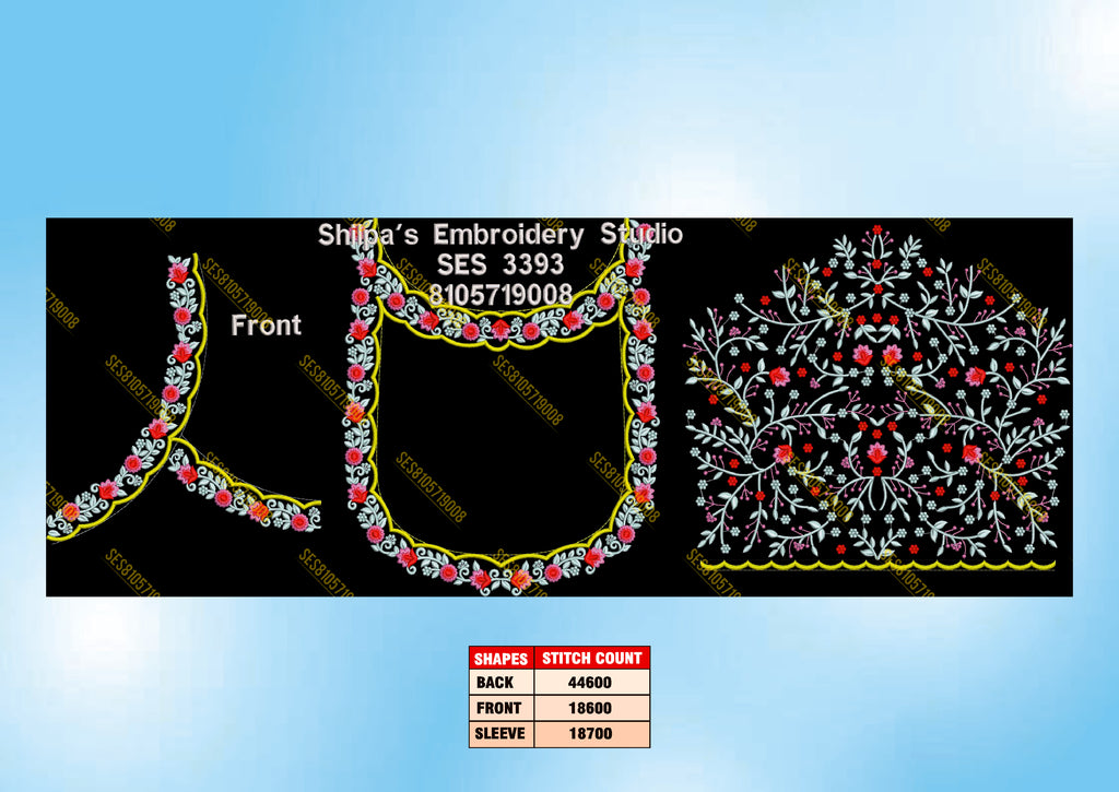 Embroidery Designs 3301-3400 Series