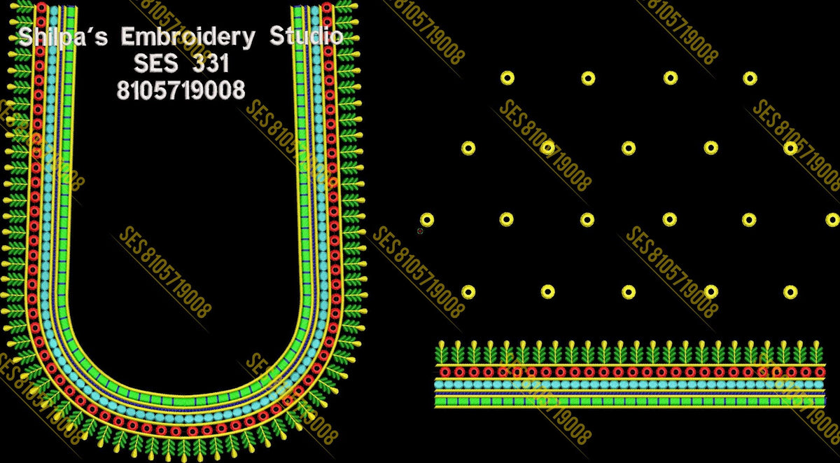 Embroidery Designs 301-400 Series