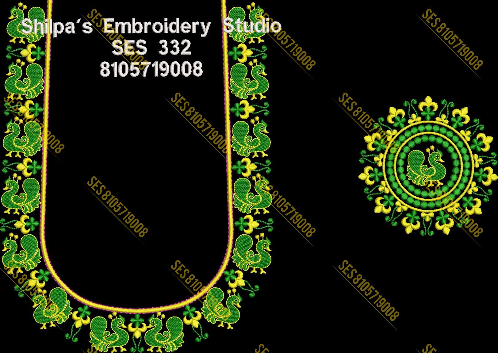 Embroidery Designs 301-400 Series