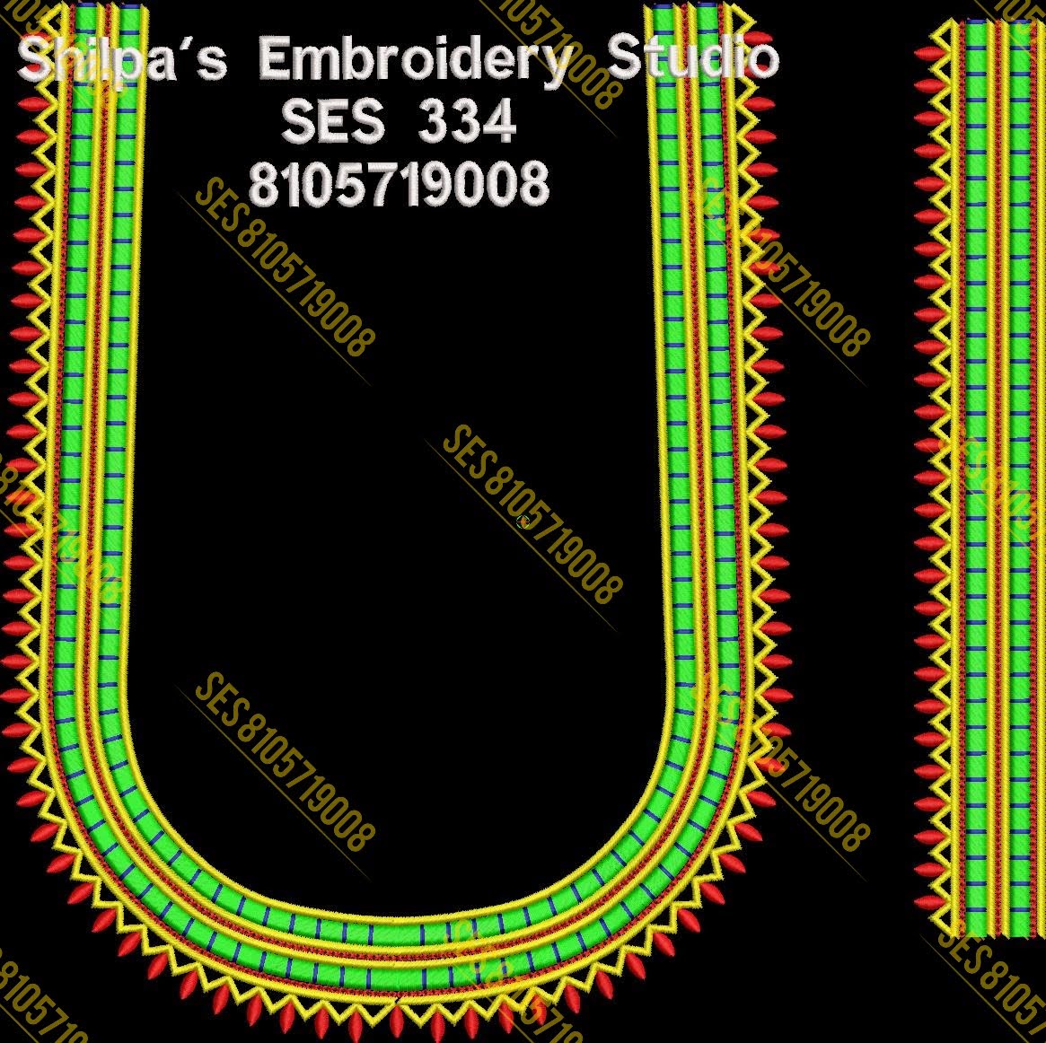 Embroidery Designs 301-400 Series