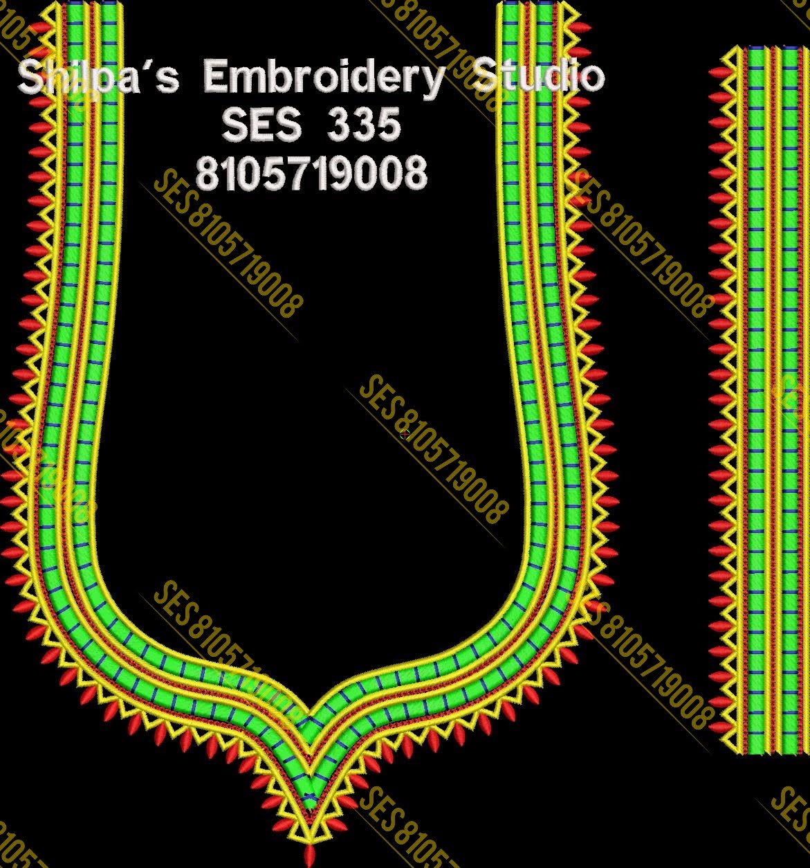 Embroidery Designs 301-400 Series