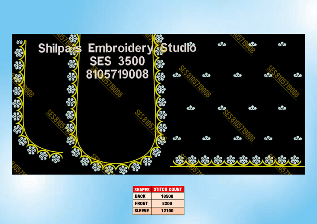 Embroidery Designs 3401-3500 Series