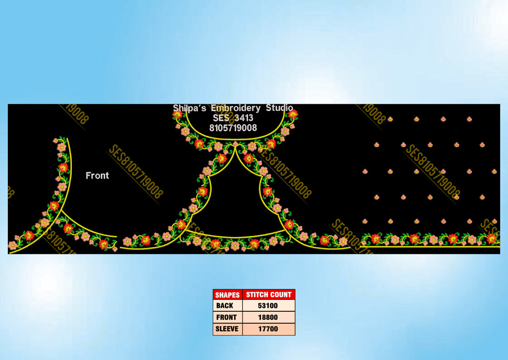 Embroidery Designs 3401-3500 Series