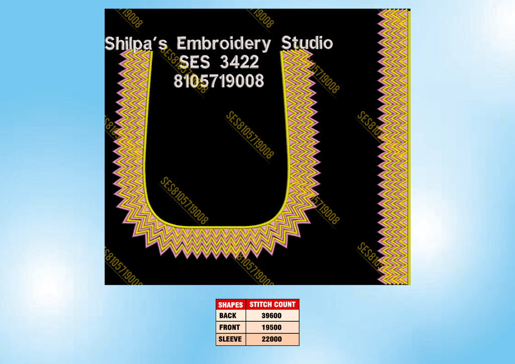 Embroidery Designs 3401-3500 Series