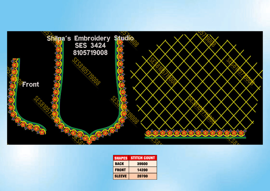 Embroidery Designs 3401-3500 Series