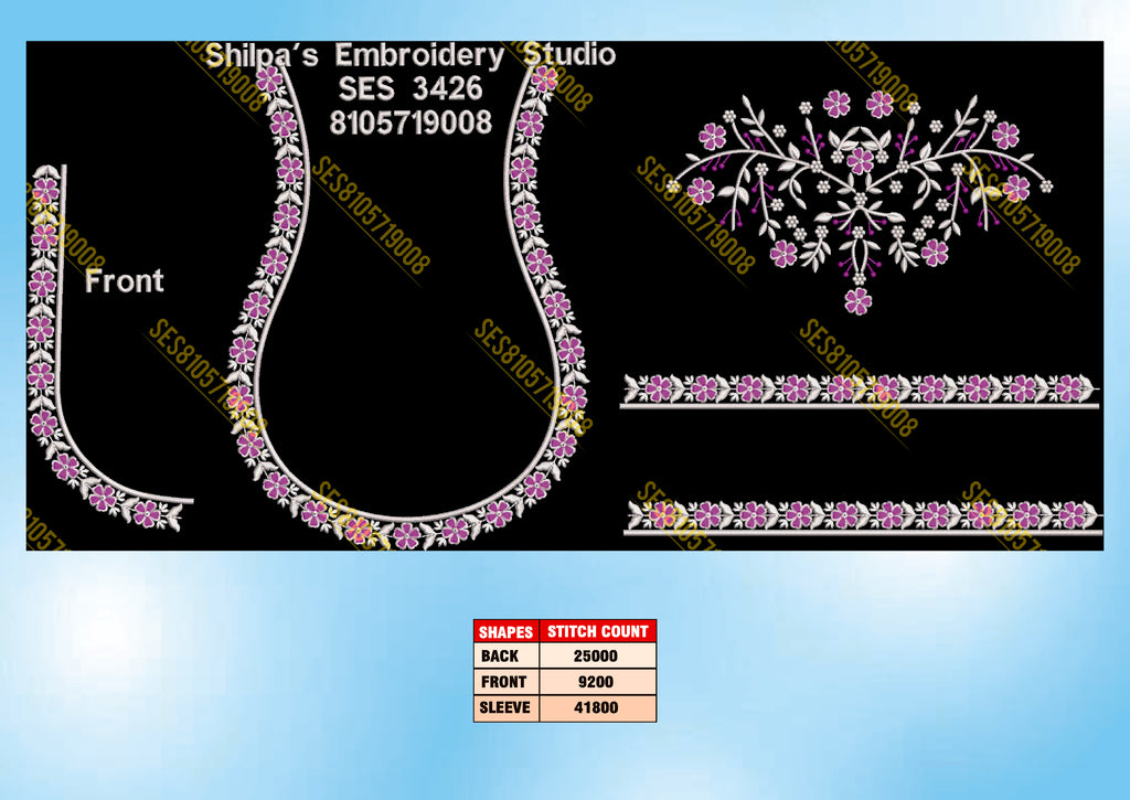 Embroidery Designs 3401-3500 Series