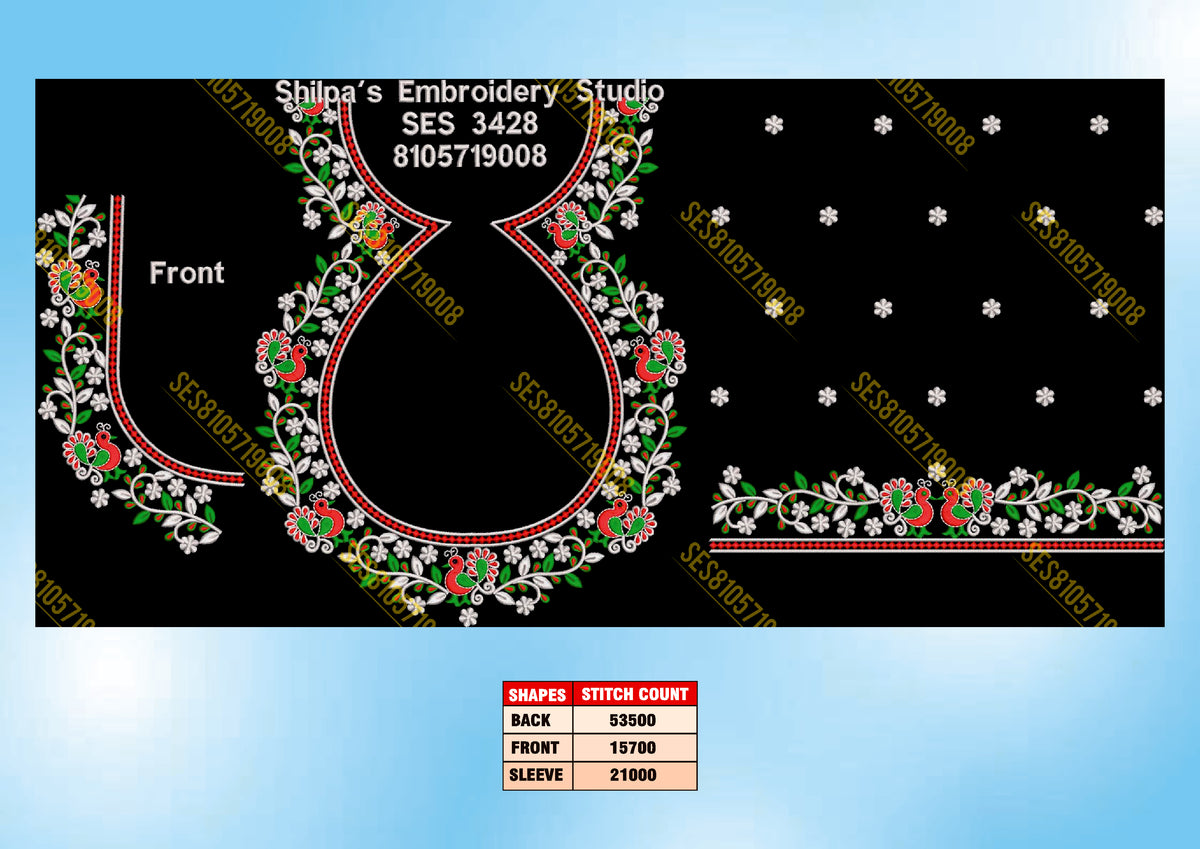 Embroidery Designs 3401-3500 Series