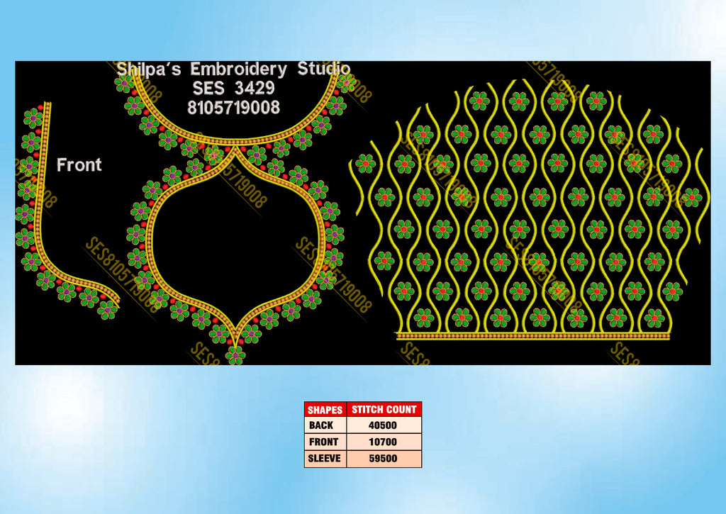 Embroidery Designs 3401-3500 Series