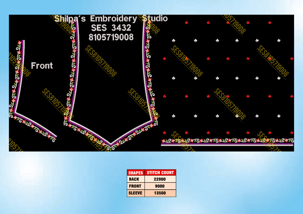 Embroidery Designs 3401-3500 Series