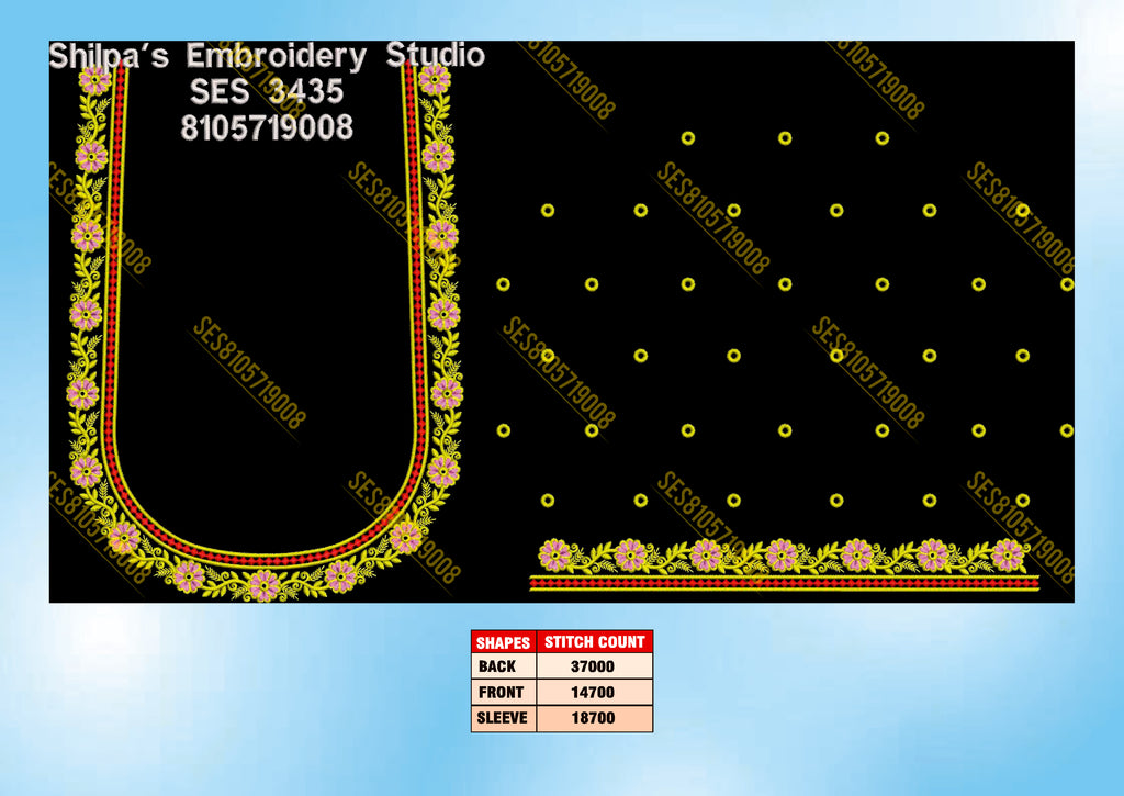 Embroidery Designs 3401-3500 Series