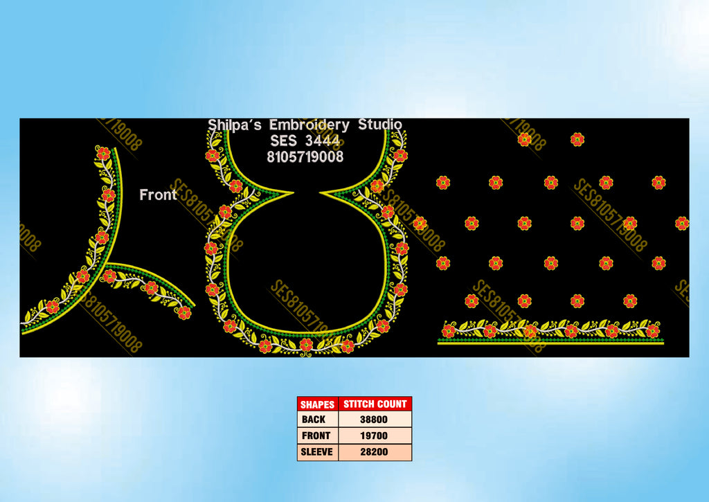 Embroidery Designs 3401-3500 Series