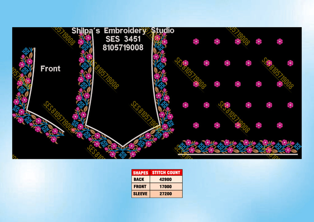 Embroidery Designs 3401-3500 Series