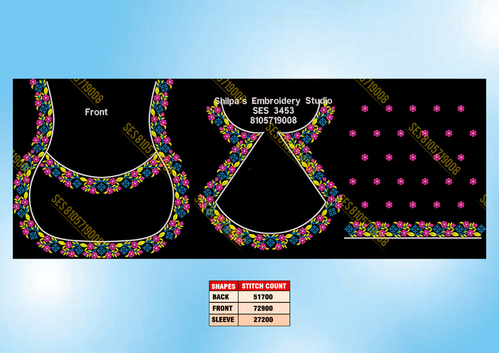 Embroidery Designs 3401-3500 Series