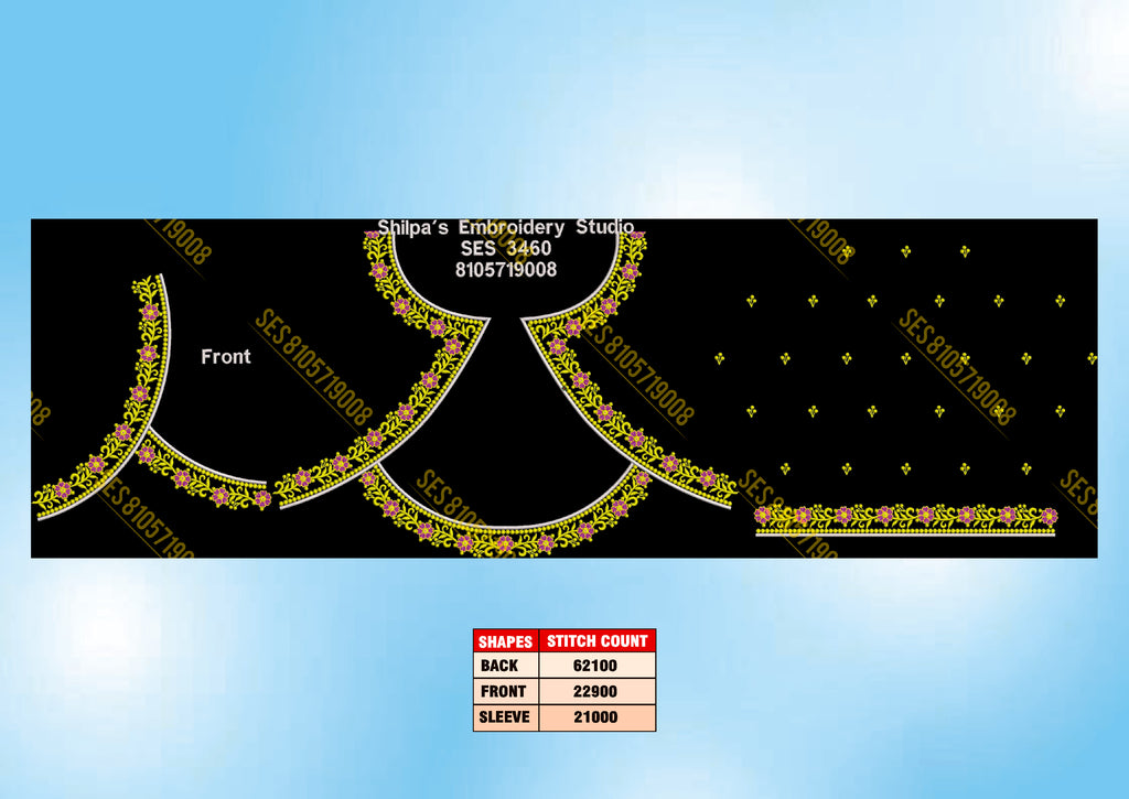 Embroidery Designs 3401-3500 Series