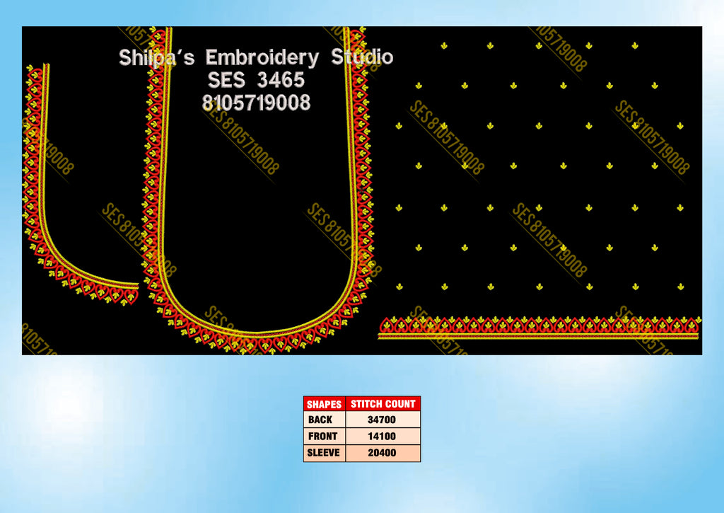 Embroidery Designs 3401-3500 Series