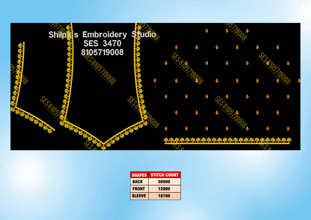 Embroidery Designs 3401-3500 Series